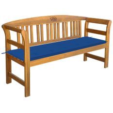 Banc de jardin avec coussin 157 cm Bois d'acacia massif 21