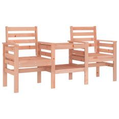 Banc de jardin avec table 2 places bois massif de douglas