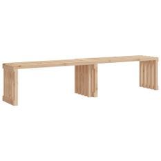 Banc de jardin extensible 212,5x40,5x45 cm bois massif de pin