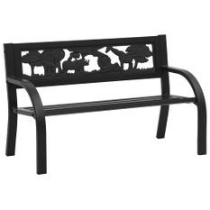 Banc de jardin pour enfants 86 cm acier