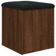 Banc de rangement chêne marron 42x42x45 cm bois d'ingénierie