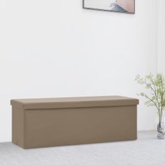 Banc de rangement pliable Cappuccino PVC