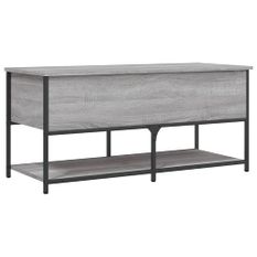 Banc de rangement sonoma gris 100x42,5x47 cm bois d'ingénierie