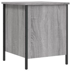 Banc de rangement sonoma gris 40x42,5x50 cm bois d'ingénierie