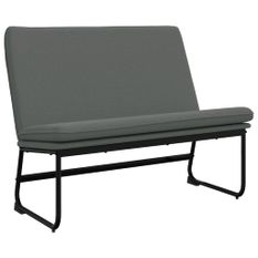 Banc Gris foncé 100x75x76 cm Tissu