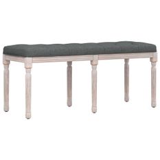 Banc Gris foncé 110x40x49 cm Tissu