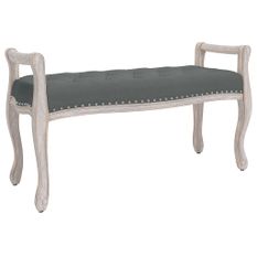 Banc Gris foncé 110x45x60 cm Tissu