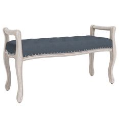 Banc Gris foncé 110x45x60 cm Velours