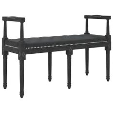 Banc Noir 110x40x70 cm Velours