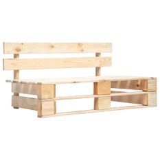 Banc palette de jardin Bois 2