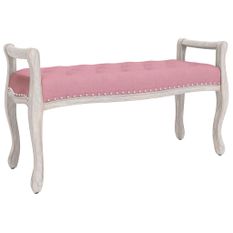 Banc Rose 110x45x60 cm Velours