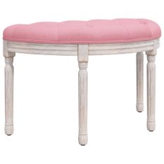 Banc Rose 81,5x41x49 cm Velours