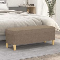 Banc Taupe 100x35x41 cm Tissu