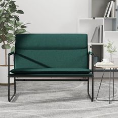 Banc Vert foncé 100x64x80 cm Tissu