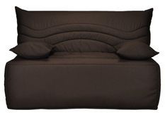 Banquette BZ microfibre 140x200 cm avec coffre de rangement matelas 12 cm Brioca