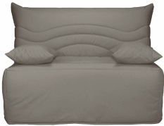 Banquette BZ microfibre 140x200 cm matelas 12 cm Brioca