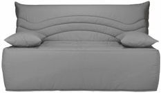 Banquette BZ microfibre 160x200 cm avec coffre Matelas Starconfort 12 cm Brioca