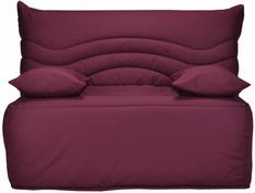 Banquette BZ tissu 140x200 cm matelas 12 cm Brioca