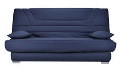 Banquette Clic Clac tissu matelas Bultex 14 cm avec rangement Bary