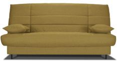 Banquette Clic-clac tissu 130x190 cm matelas Bultex 14 cm avec rangement Zéa