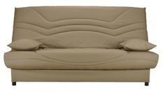 Banquette Clic Clac tissu matelas Starbed 13 cm avec coffre de rangement Kistar 130x190 cm