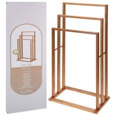 Bathroom Solutions Porte-serviette Bambou avec 3 barres