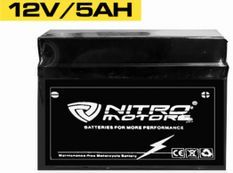 Batterie électrique plomb acide 12V/5AH Nitro