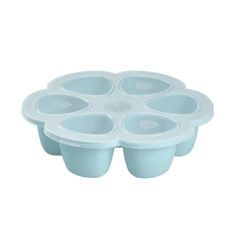 BEABA Multiportions silicone 6x90 ml blue