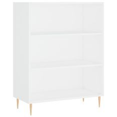 Bibliothèque blanc 69,5x32,5x90 cm bois d'ingénierie