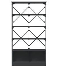 Bibliothèque bois et métal Kalixa 100 cm - Style industriel