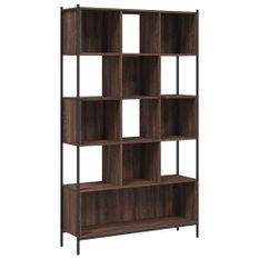 Bibliothèque chêne marron 102x28x172 cm bois d'ingénierie