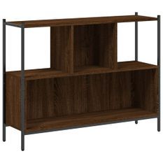 Bibliothèque chêne marron 102x28x77,5 cm bois d'ingénierie