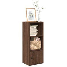 Bibliothèque chêne marron 31x24x77 cm bois d'ingénierie