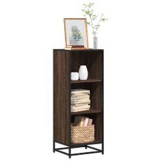 Bibliothèque chêne marron 40x35x107,5 cm bois d'ingénierie