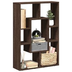 Bibliothèque chêne marron 63x20x90 cm bois d'ingénierie