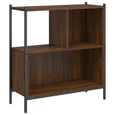 Bibliothèque chêne marron 72x28x77,5 cm bois d'ingénierie