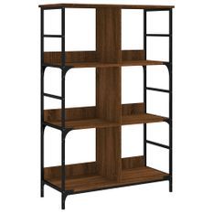 Bibliothèque chêne marron 78,5x33x117,5 cm bois d'ingénierie