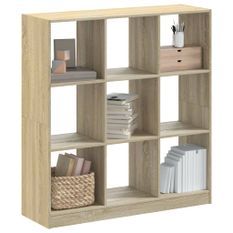 Bibliothèque chêne sonoma 102x32x108 cm bois d'ingénierie