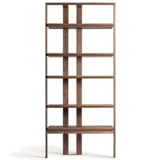 Bibliothèque design contemporain en noyer GIFHORN