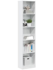 Bibliothèque en bois 5 niveaux L 40 x H 176 x P 24 cm - Collection Klazik