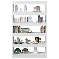 Bibliothèque/Séparateur de pièce Blanc 100x30x166 cm