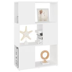 Bibliothèque/Séparateur de pièce Blanc 60x24x94 cm