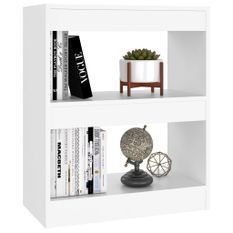 Bibliothèque/Séparateur de pièce Blanc 60x30x72 cm