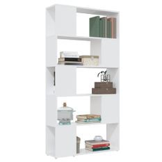 Bibliothèque/Séparateur de pièce Blanc 80x24x155 cm