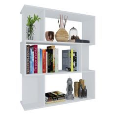Bibliothèque/Séparateur de pièce Blanc 80x24x96 cm
