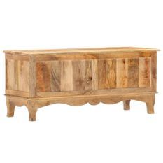 Boîte de rangement 100x38x45 cm Bois de manguier solide