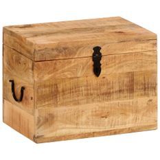 Boîte de rangement 39x28x31 cm Bois massif d'acacia