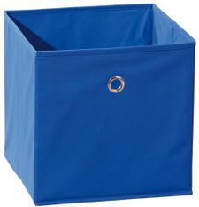 Boîte de rangement pliable tissu bleu Peggy