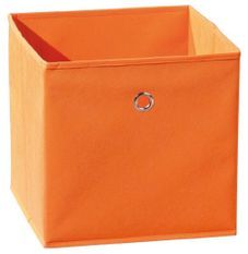 Boîte de rangement pliable tissu orange Peggy