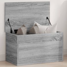 Boîte de rangement sonoma gris 60x35x35 cm bois d'ingénierie